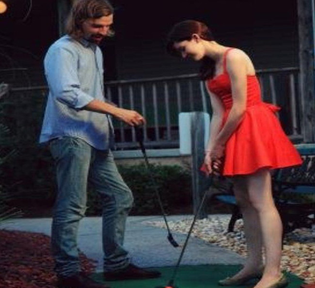 Golfing Date on Valentine’s Day