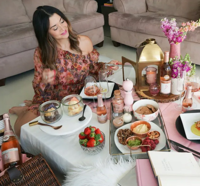 Romantic Indoor Picnic